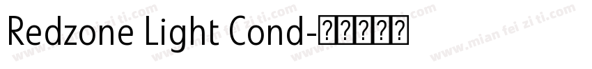 Redzone Light Cond字体转换